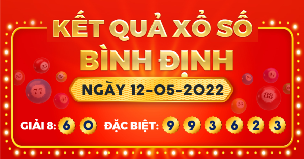 Kết quả xổ số Bình Định ngày 12/5/2022