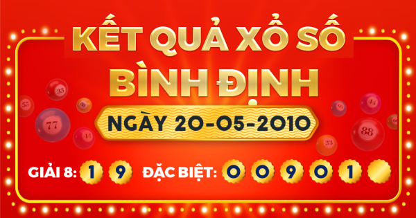 Kết quả xổ số Bình Định ngày 20/5/2010